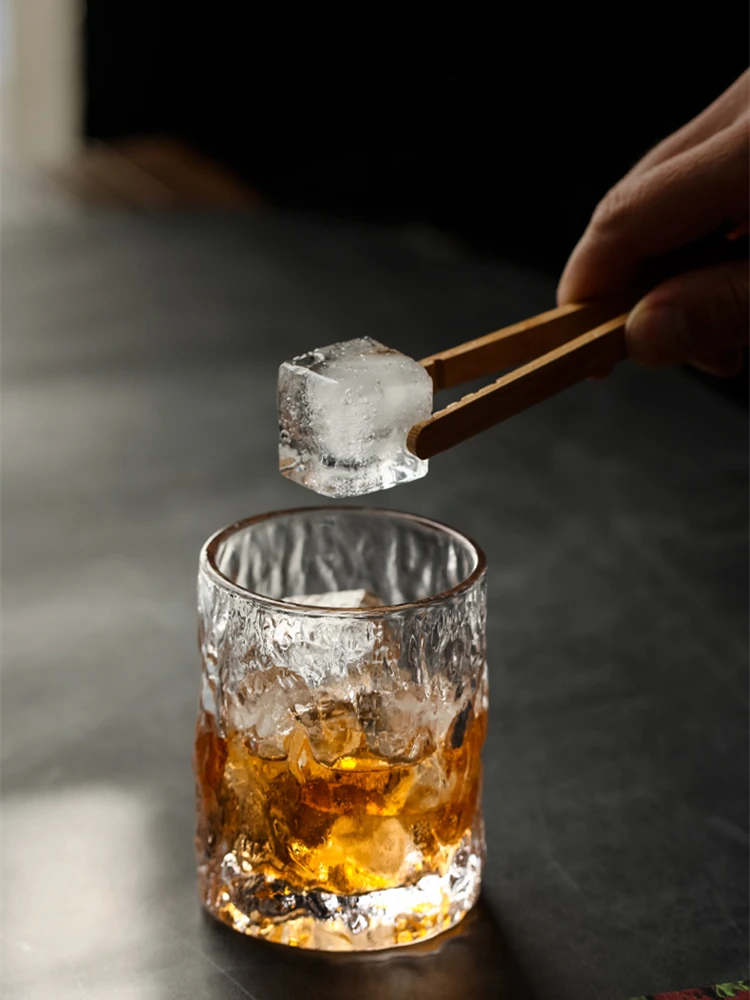 Japan Aderia Design First Snow Whisky Glass Old Fashioned Whiskey Glasses Thick Heavy Base EDO Crystal Glacier Tumbler Beer Cup