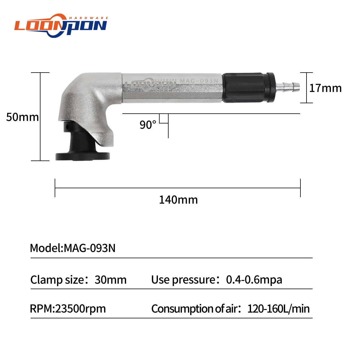 MAG-093N Mini szlifierka pneumatyczna zestaw szlifowanie Pen High Precision pneumatyczne narzędzie do polerowania zestaw 90 stopni 23500 RPM