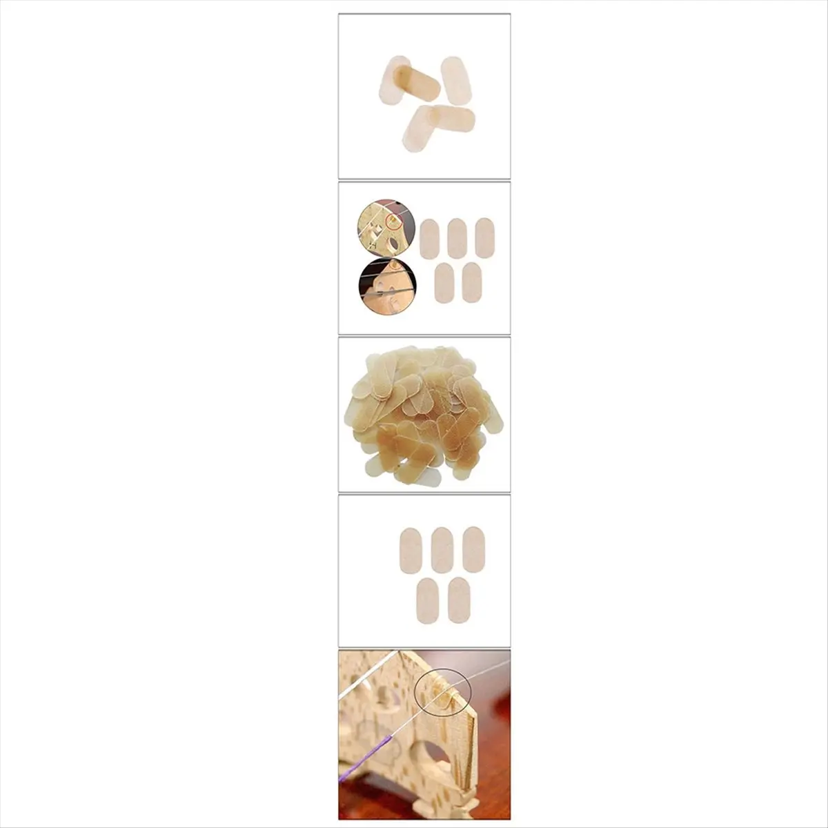 New arrival  Violin Bridge Wire Protection Pad E1A1 String Protection Pad Accessories String Protection Pad B