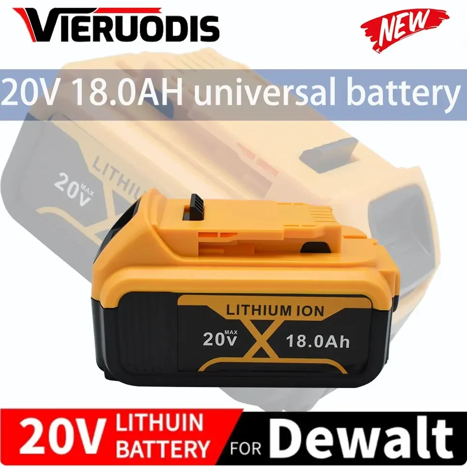 

For DeWalt 20V 18.0Ah Rechargeable Power Tools Battery ，Replacement Li-ion Battery DCB200 DCB205 DCB204-2 DCB206