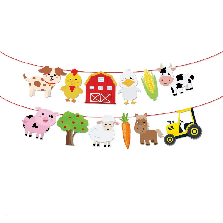 1Set Bauernhof Tier Papier Hut Karton Kuh/Schwein/Schafe Hüte Nette Süßigkeiten Taschen für Kinder Bauernhof Tiere thema Glücklich Geburtstag Party Decor – Detail 5