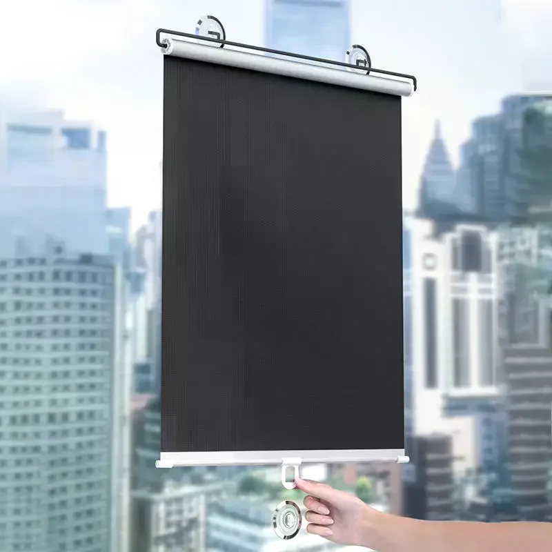 ม่านม้วนแบบไม่ต้องเจาะ ติดตั้ง - Home Decor Window Blinds บทวิจารณ์และราคา