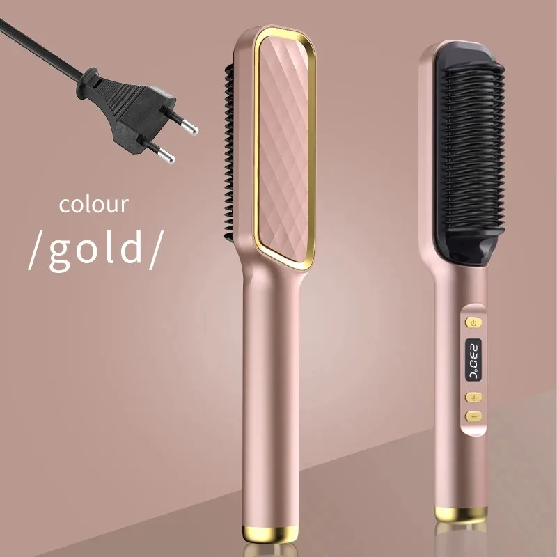 DUTRIEUX Elektrische Heißer Kamm Multifunktionale Gerade Haarglätter Kamm Negative Ionen Anti-Verbrühungen Styling Werkzeug Richt Pinsel 4