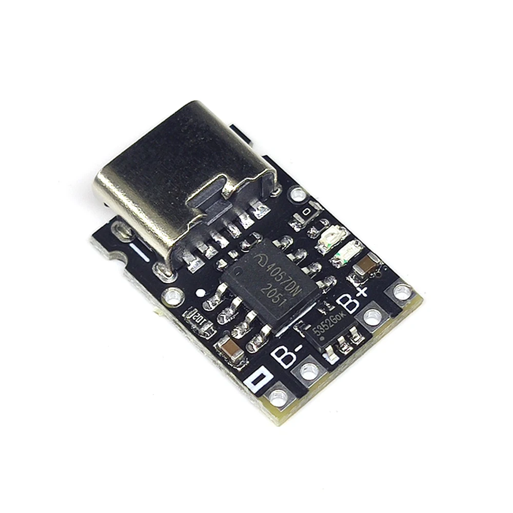1-10PCS Type-C USB 4.2V 4.35V 5V 1A Lithium Battery Charging Protection Board Module With Overcharge Overdischarge Protection
