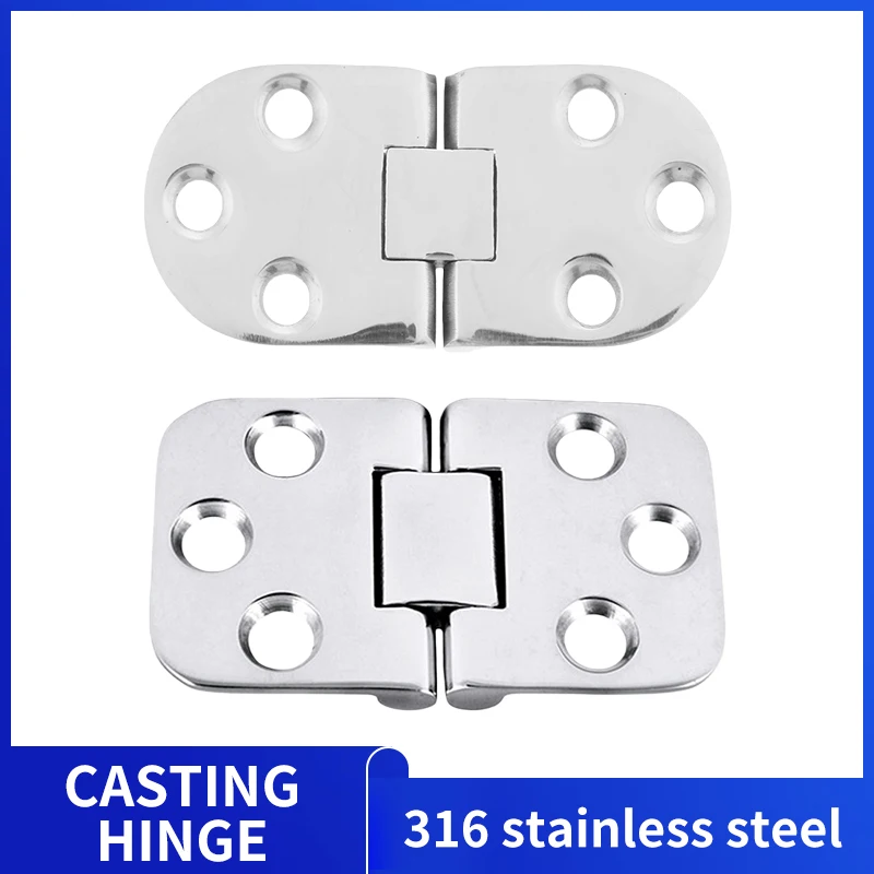1PC In Acciaio Inox 316 Cabina Barca Portello Cerniera Grado Marino 180 Gradi Turno Casting Cerniere 66x30mm/70x40mm Barca Hardware