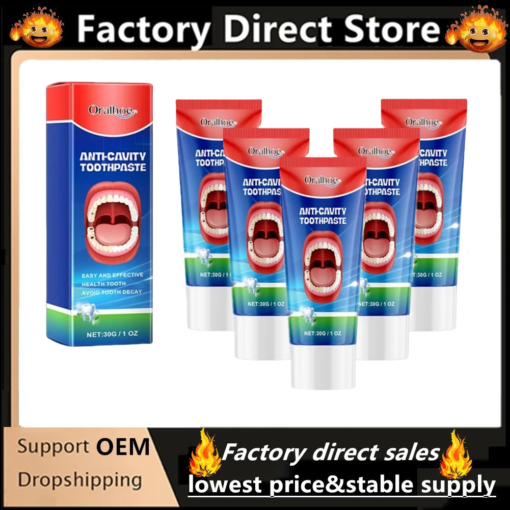 

5X Anti Decay Toothpaste Dental Caries Repair Cream Decay Protect Teeth Remove Plaque Toothache Relieve Periodontitis