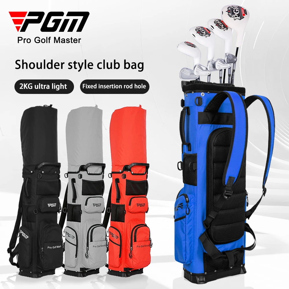 

PGM Golf Bag,Backpack Design Golf Club Bag,2kg Ultra Lightweight Portable Fixed Insert Waterproof Bag Golf Accessories QB144