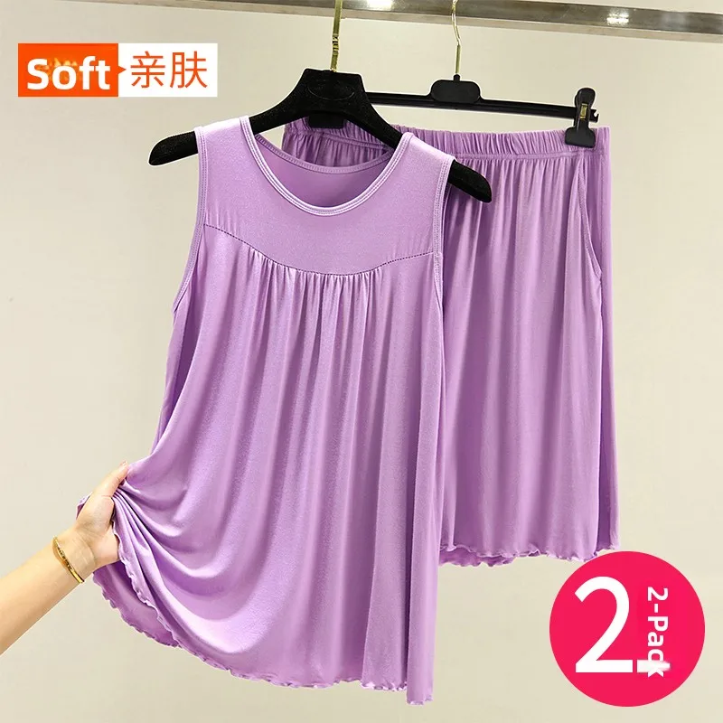 طقم ملابس مشروط للسيدات صيفي فضفاض مقاس كبير قاعدة سفيل سترة منزلية غير رسمية مكونة من قطعتين طقم مريح للتنفس...