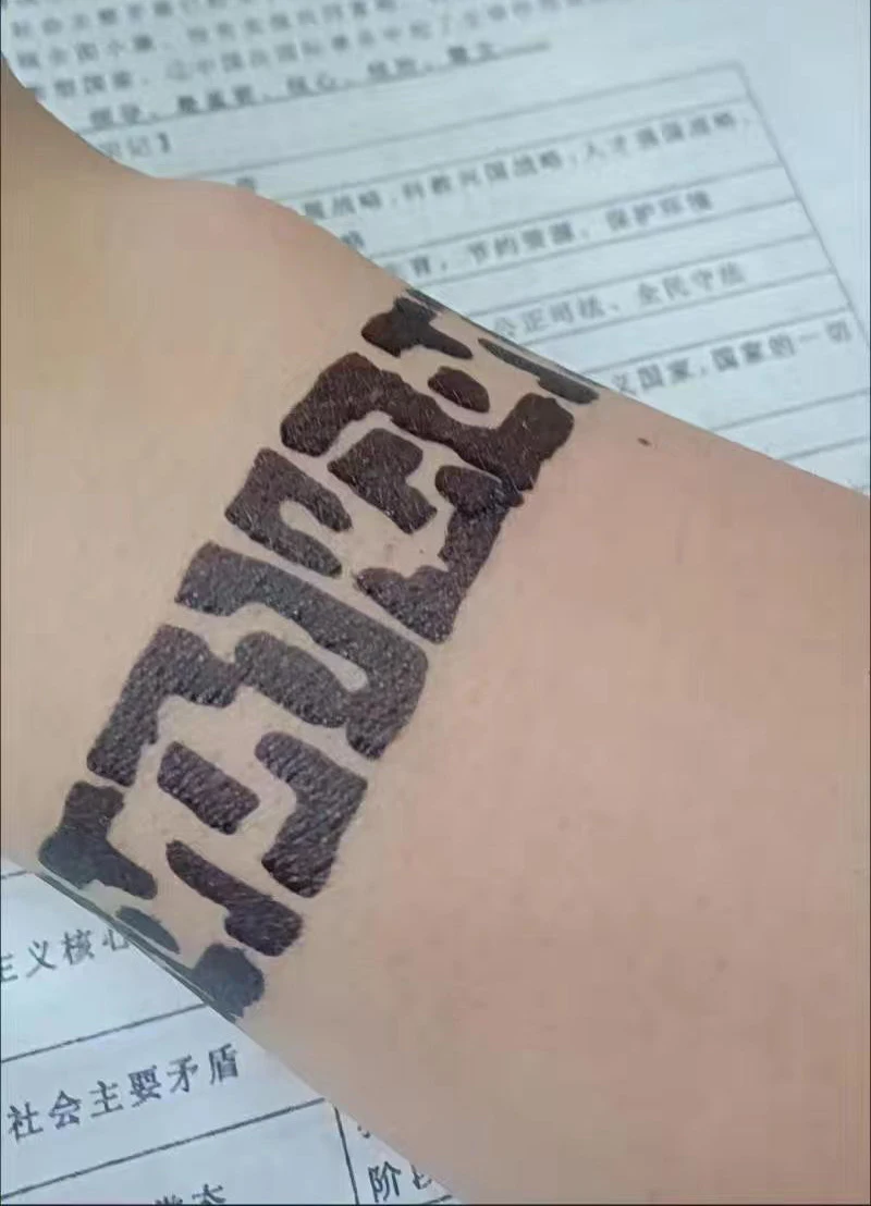 Anime céu bênção oficial xie lian pescoço tatuagem temporária tian guan ci fu cosplay adesivos personagem adereços fãs presente