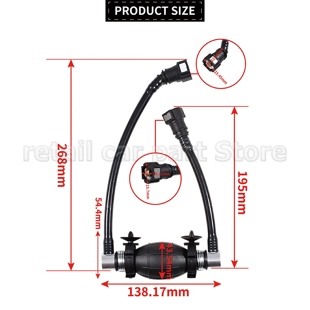 New Car Diesel Fuel Hand Primer Pump For Nissan Qashqai J10 2007-2014 17270JD500