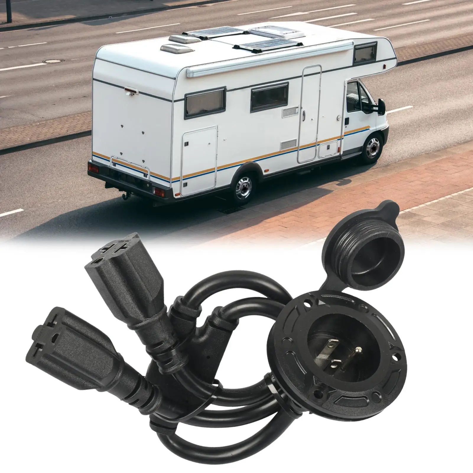 Outdoor Power Outlet Install - US Standard 125V RV Power Inlet,
