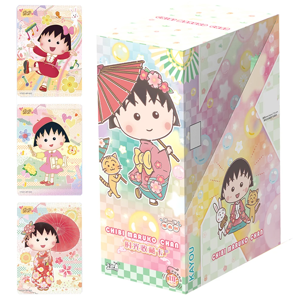 

Genuine Chibi Maruko-chan Card For Children Tomozou Sakura Japanese Family Cute Anime Limited Game Collection Card Table Toys