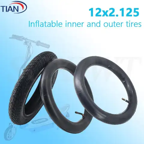 12 Inch Tires 12x2.125 Suitable for Electric Scooters City Bicycles, Baby Strollers, External Tires Suitable for Various Gases