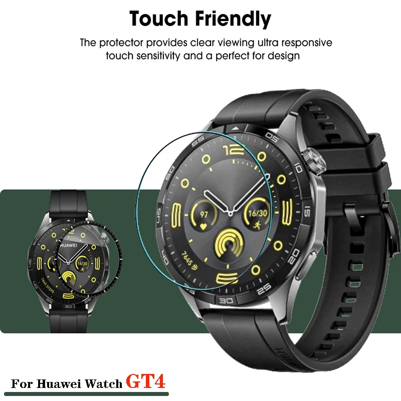 New Waterproof Tempered Glass / PMMA Screen Protector for Huawei Watch GT4 41mm 46mm GT 4