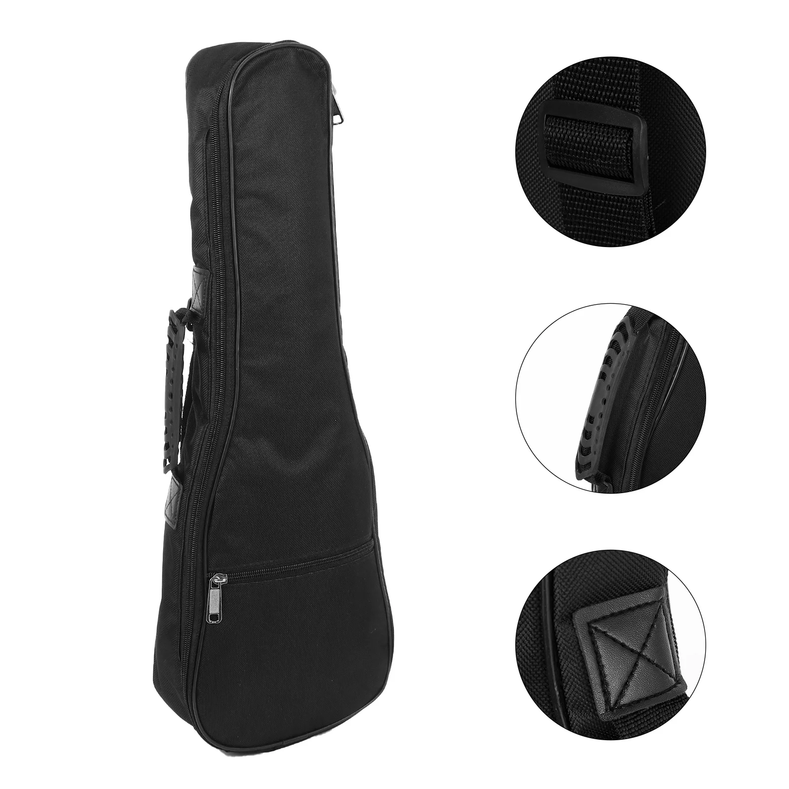 

Ukulele Bag Small Guitar Case Pouch Thickened Oxford Cloth Sponge Padded Gig Breathable Shoulder Straps Side H Protection