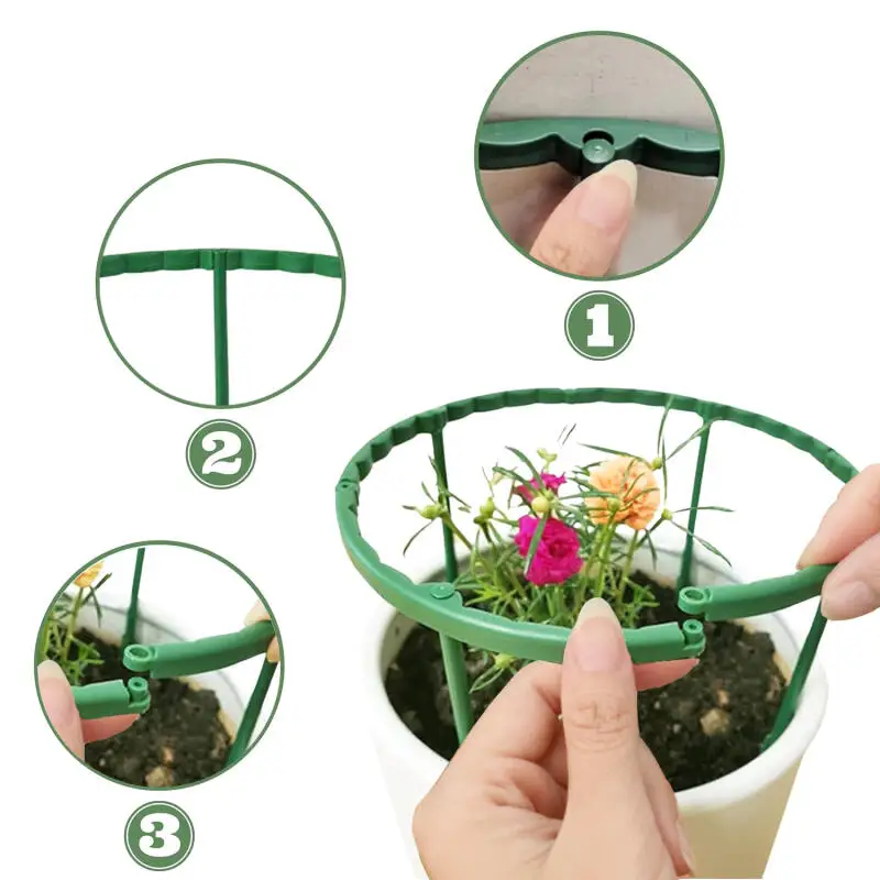 For Flowers Greenhouses Arrangement Fixing Rod Holder Garden Tools30PCS Plastic Plant Support Pile Stand Plant Support Pile