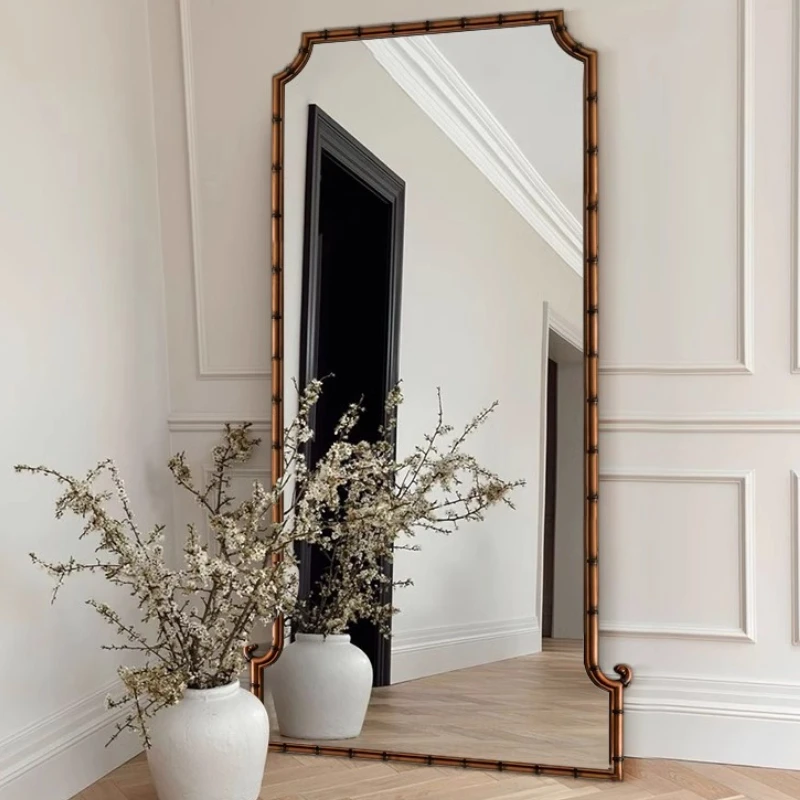 Aesthetic Vintage Mirror European Funky Minimalist Design Standing Mirror Dressing Create Frame Spiegel Wand Home Decorations