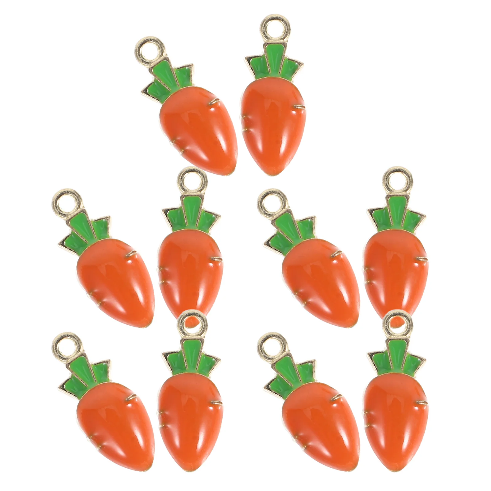 10 قطعة المعلقات مجوهرات على شكل جزرة سبيكة Charms بها بنفسك السحر لسوار قلادة سجل القصاصات حقيبة الديكور DIY بها بنفسك الجزرة السحر