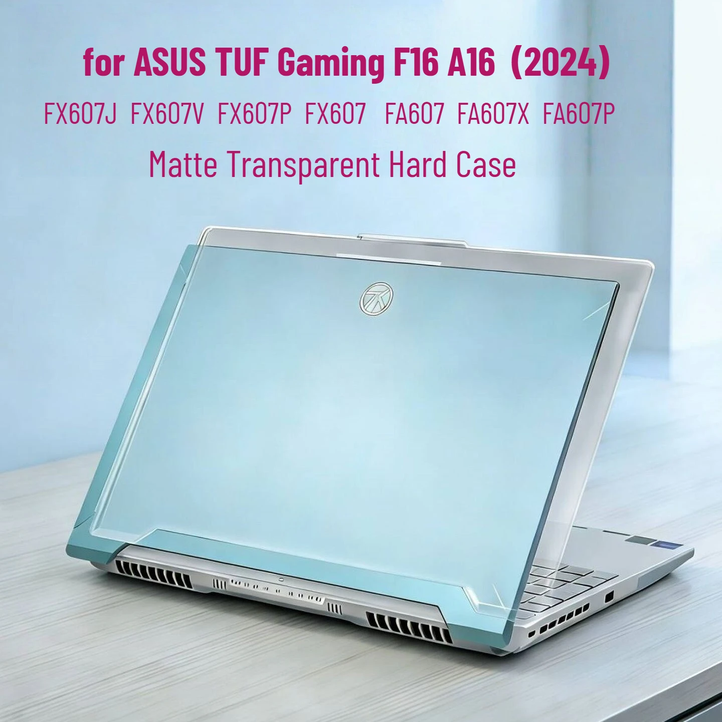 Matte Hard Case for FX607/FA607 ASUS TUF Gaming F16 A16 2024 Laptop Cover 16-Inch Anti Scratch PC Cases for Asus TianXuan 5Pro