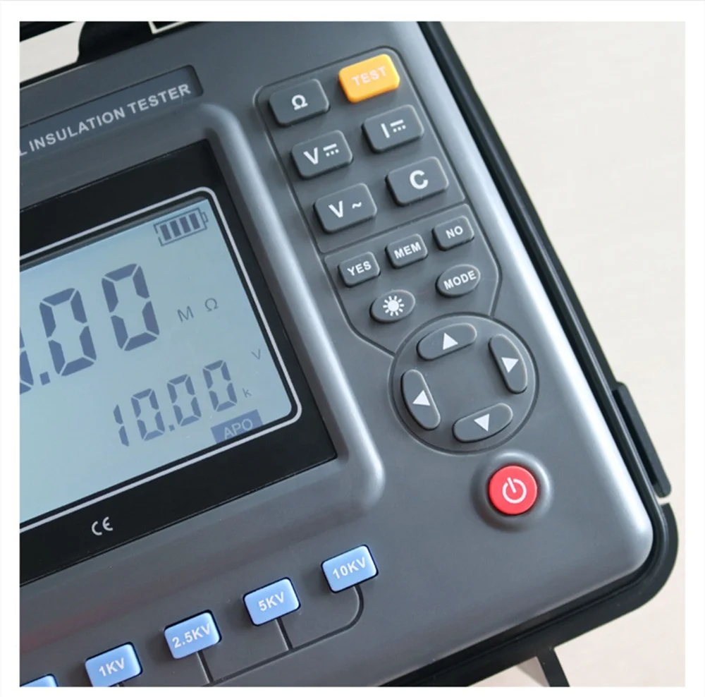 ES3045E 10KV جهاز اختبار مقاومة العزل الرقمي 2500 فولت 5000 فولت 10 كيلو فولت Megohmmeter جهاز اختبار مقاومة العزل #1