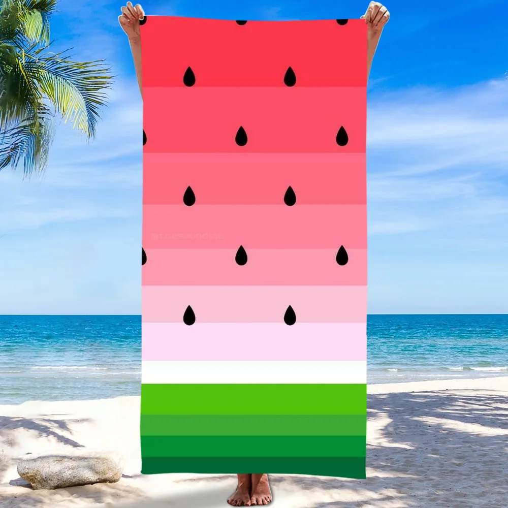 Abstract Curly Sea Wave Art Pattern Soft Absorbent Pool Towel for Outdoor Sunbathing and Swimming Party Use