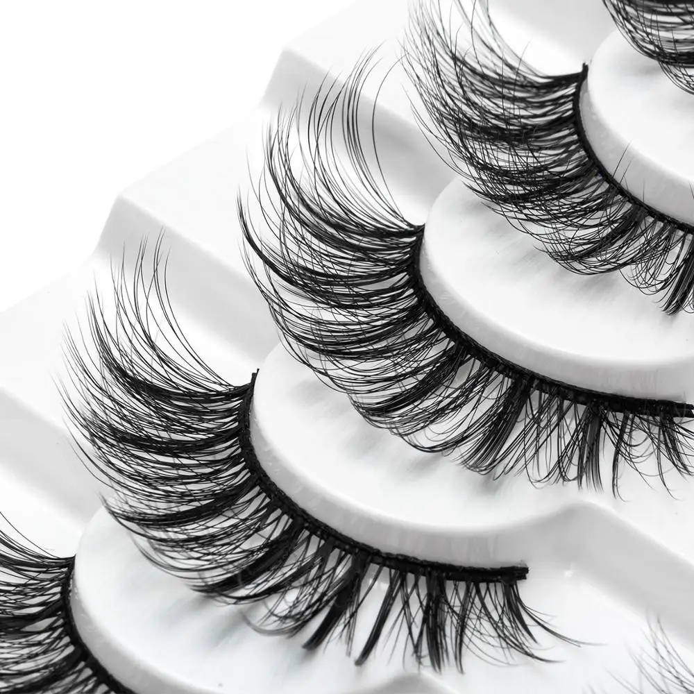 8pairs 3D nerz Wimpern faux cils make-up für frauen lash erweiterung liefert heben wimpern Wimpern für kleben lash heben kit