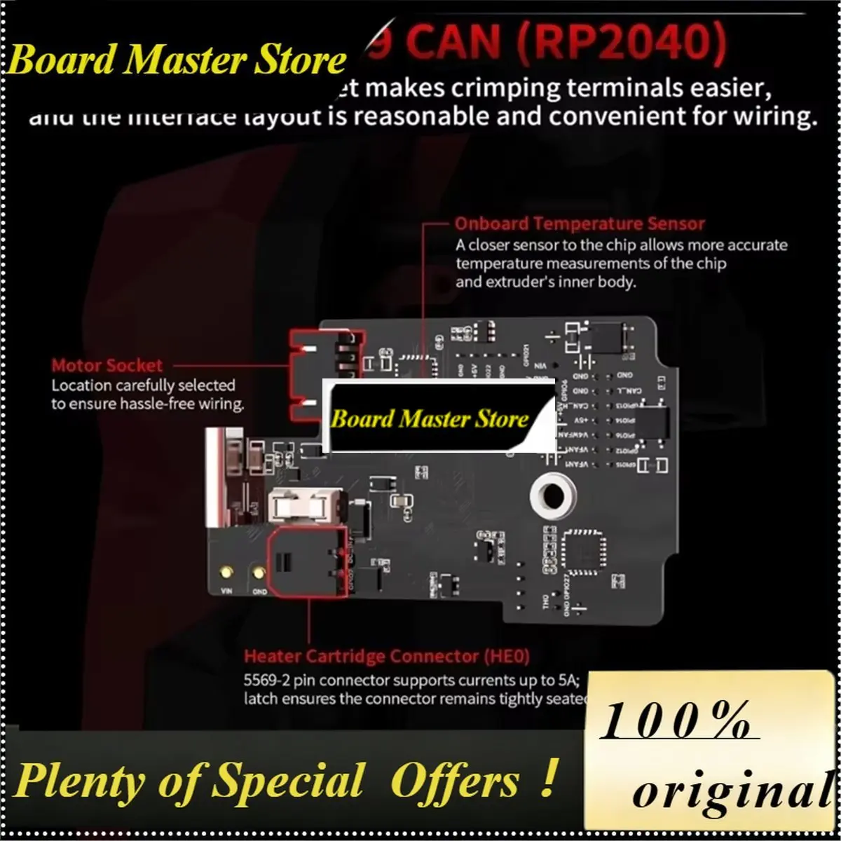 

BoMaSA26Z EBB SB2209 SB2240 CAN V1.0 StealthBurner For SB Hotend Klipper Canbus Head Tool 3D Printer DIY Parts