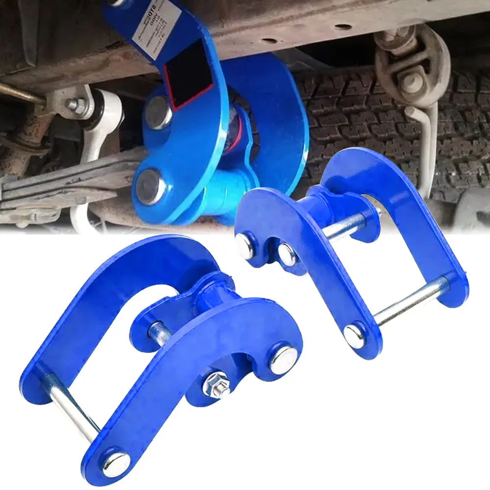 For Toyota Hilux Vigo KUN26 GGN26 2005‑2014 2Pcs 4X4 Rear Double Shackles Comfort Suspension Lift Up Kit Off‑Road Auto Parts