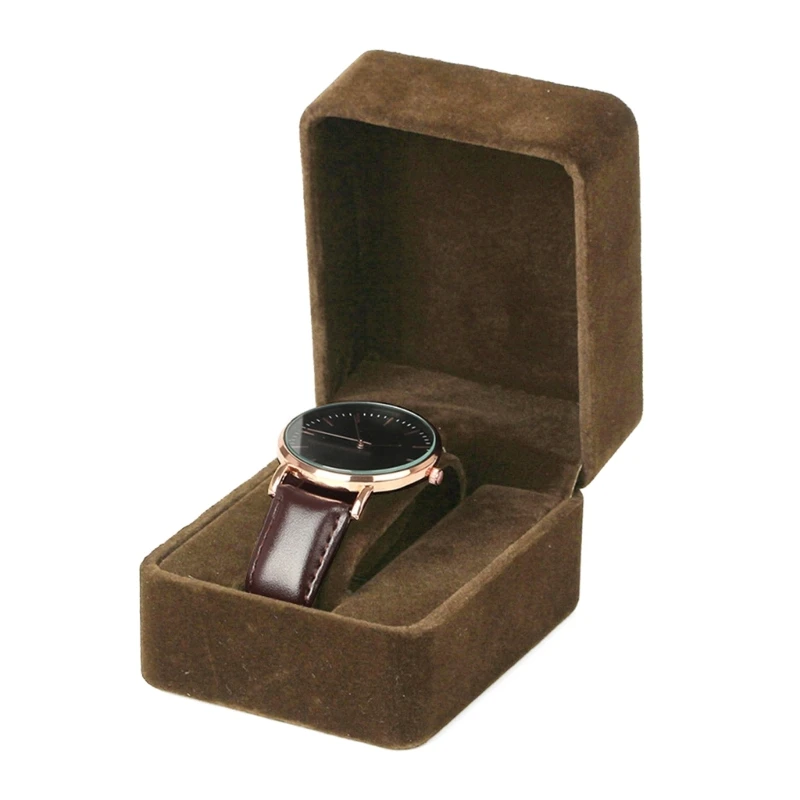 Flannelette Case Portable Travel Watch Box Shockproof Watch Storage Box Waterproof Jewelry Container for Travelling