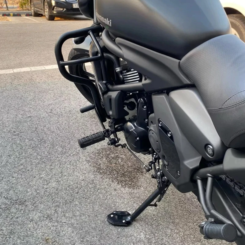 For KAWASAKI Vulcan S 650 VN650 2015-2026 Motorcycle CNC Foot Side Stand Extension Pad Enlarger Plate Tire Valve Cap Accessories