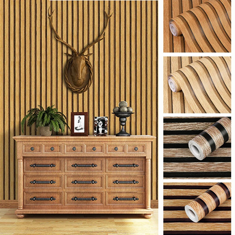 

Обои для ремонта стен, самоклеящиеся 45 см, наклейки на стену под дерево для гостиной, кухни, спальни, обои, украшение дома