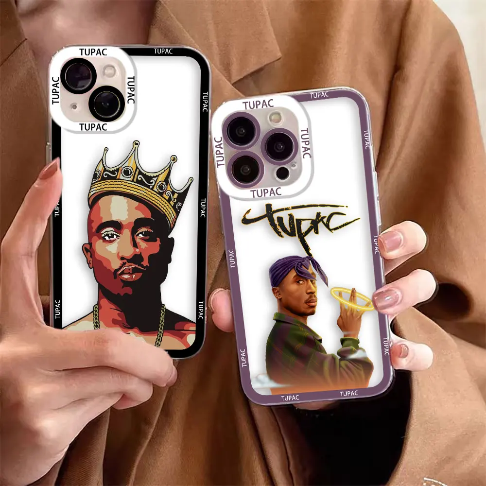 

Rapper 2Pac Tupac Shakur Clear Phone Case For Samsung A73 A72 A71 A57 A56 A55 A54 A53 A52 A51 A36 A35 A33 A32 A26 A23 A22 Case