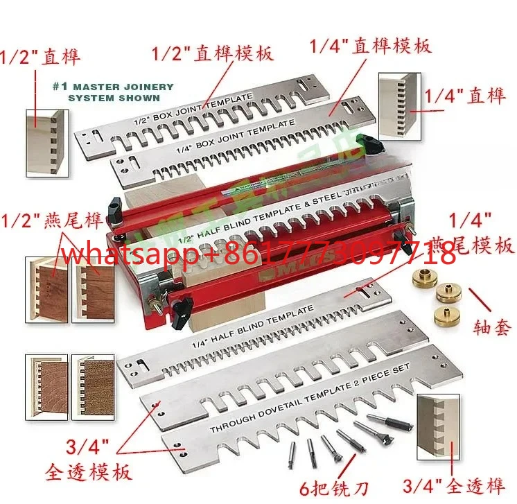 Can be made into thin sheets for drawers, 12 inches, 30cm, 6 templates, dovetail tenons, semi transparent and fully transparent