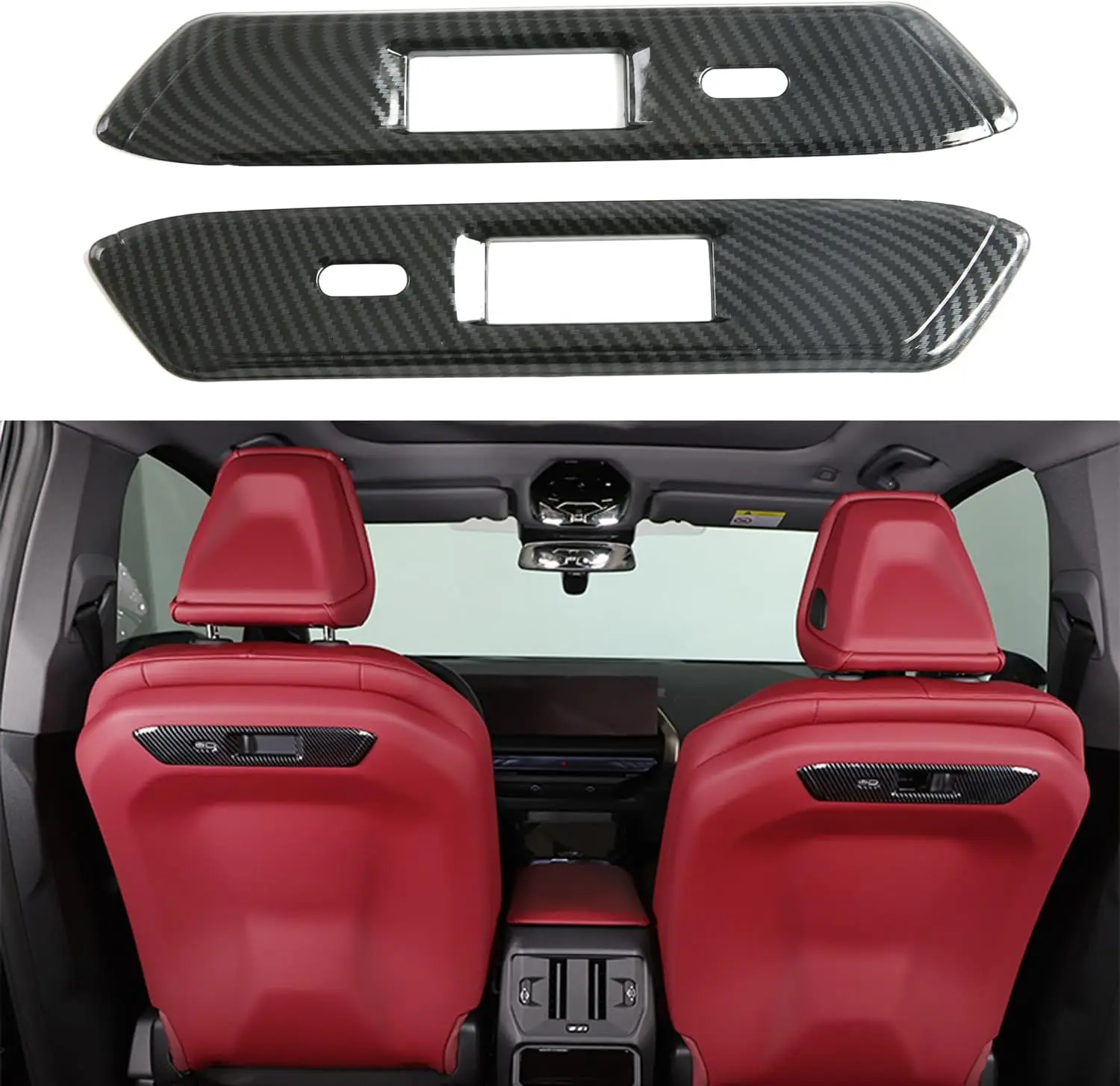 

Front Seat Back Trim Seat Back Trim Automotive Accessories For BMW X3 G45 2025 2026 ABS Carbon Fiber Decorative Cover 2pcs