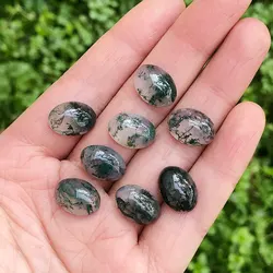 3pc/lot Natural Moss Agate Stone Crystals Quartz Crystal Healing Gemstones Home Decor Mineral Quartz Spiritual Meditation Chakra