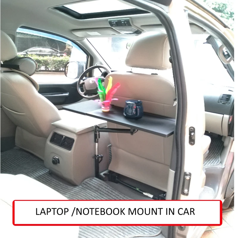 

OK850 LONG Full Motion 360 degree Rotation Laptop Car Mount Stand Desk Car Dining Table Writing Board Notebook Tablet PC Holder