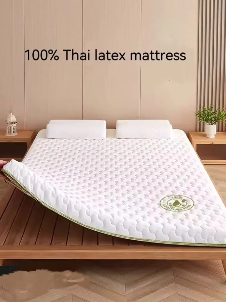 

Thai Latex Mattress Cushion Home Bedroom Mattress Futon Dormitory Student Single Rental Room Special Tatami Mat Sleeping Pad