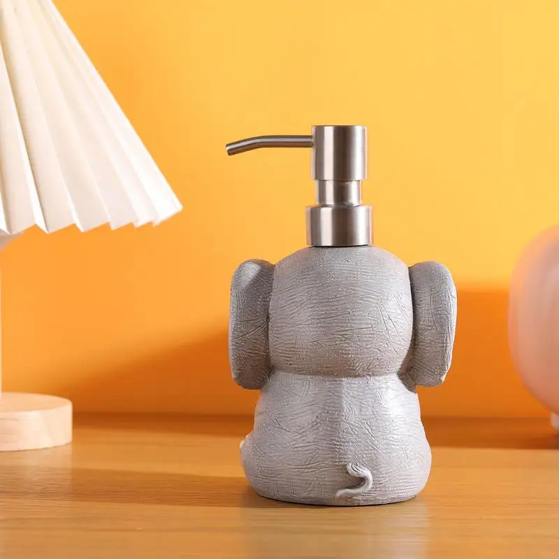 Soap Dispenser Bathroom 14oz Soap Pump Dispenser For Bathroom Refillable Dish Liquid Dispenser Elephant Bathroom Soap Dispensers