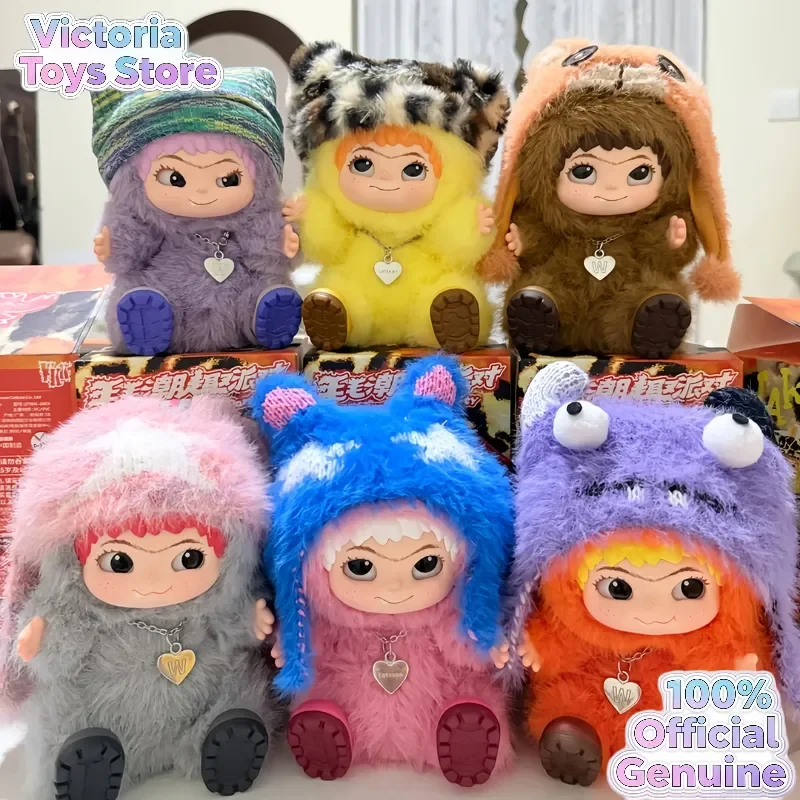 

Genuine WAKUKU Furry Fun Party Blind Box Plush Toy Cute Keychain Cool Trendy Collectible Figure Vinyl Plush Toy Mystery Box