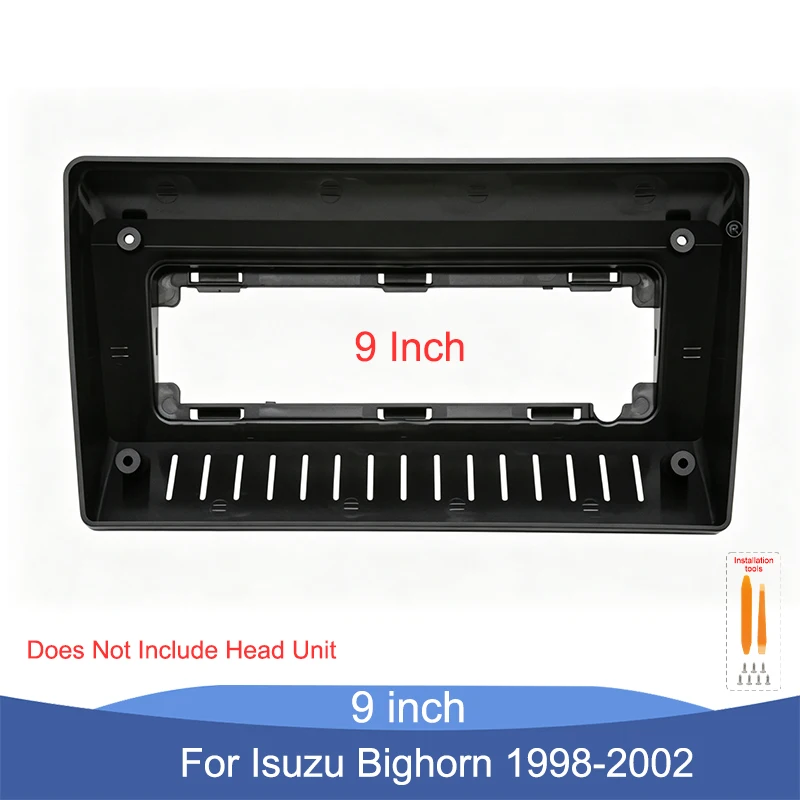 9 Inch Car Radio Fascia Frame For Isuzu Bighorn 1998-2002 Android Stereo Dashboard Panel Trim Installation Kit