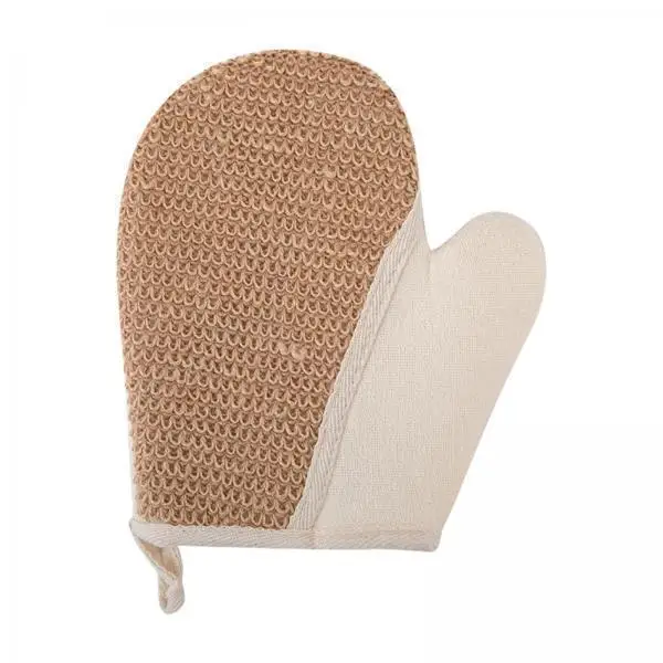 Bath Glove Deep Cleaning Jute Sponge Exfoliator Body Scrubber Skin Scrub Cleaning Dense Mesh Lather for Men Women Bathroom