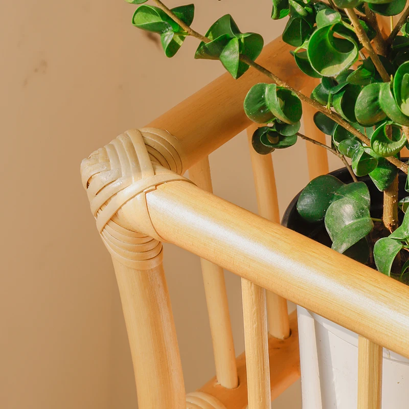 Multi-layer solid wood flower rack, living room floor-to-ceiling balcony decorative shelf, succulent dill plant flower pot rack