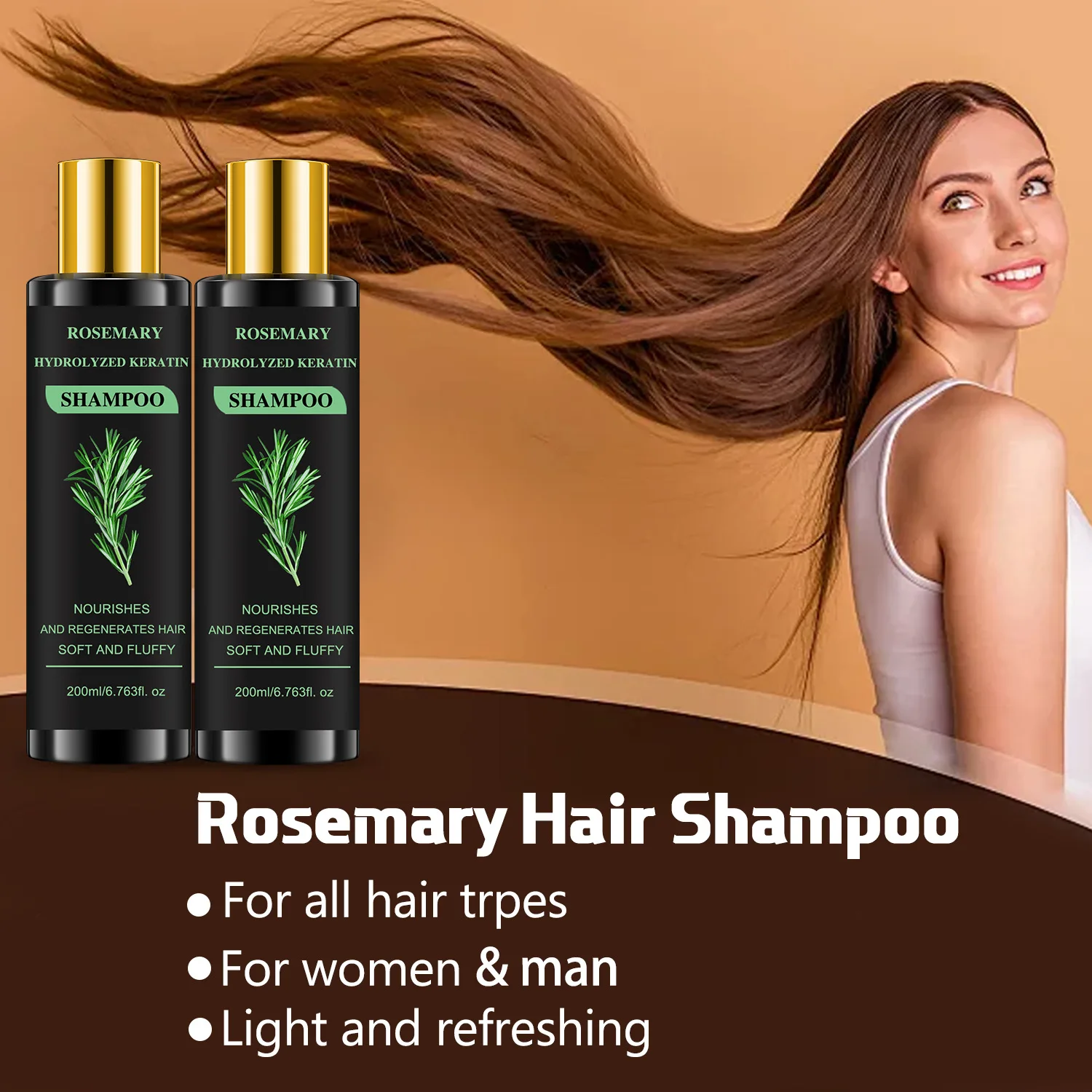 Hair Shampoo For Fast Hair Growth Rosemary Hair Regrowth Shampoo Anti Hair Loss Effective, Hair Care Is Healthier