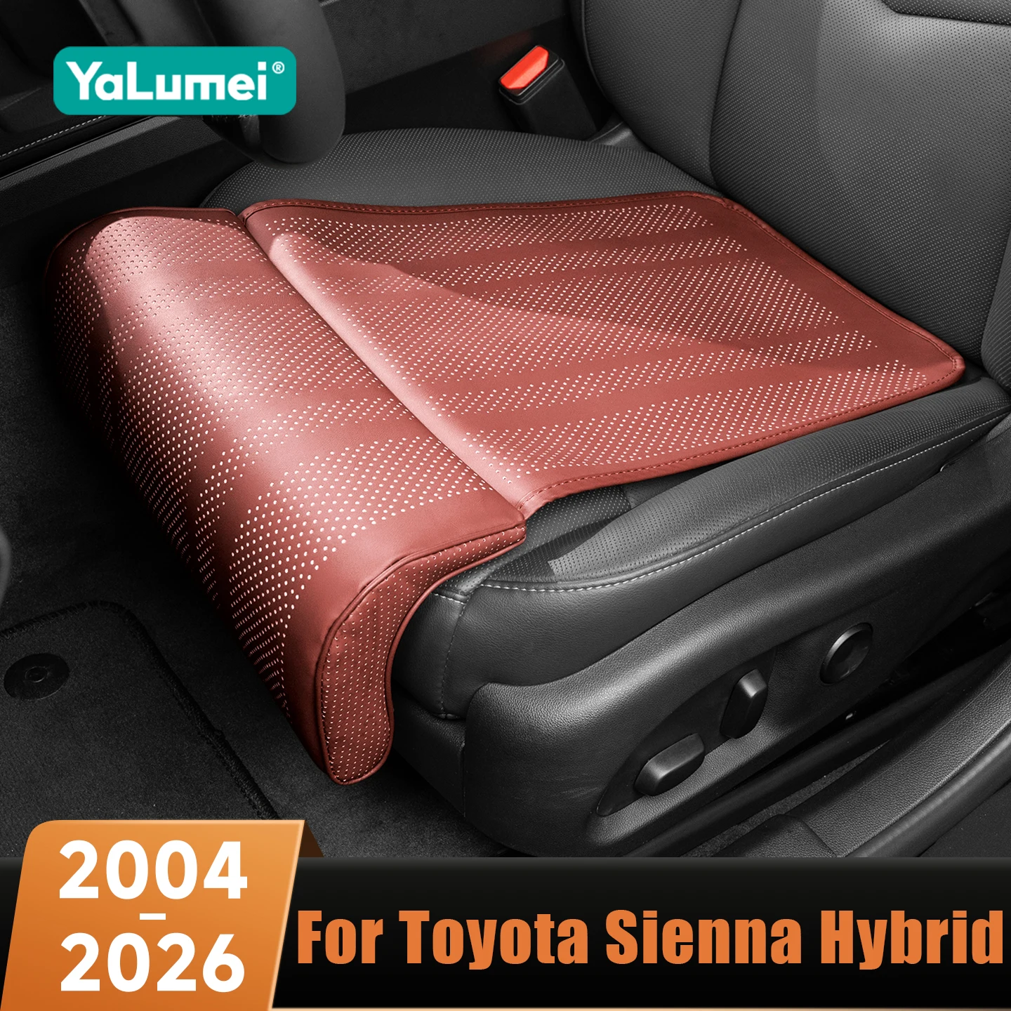 

For Toyota Sienna Hybrid 2004-2021 2022 2023 2024 2025 2026 Car Seat Extender Leg Rest Cushion Leather Universal Pad Accessories