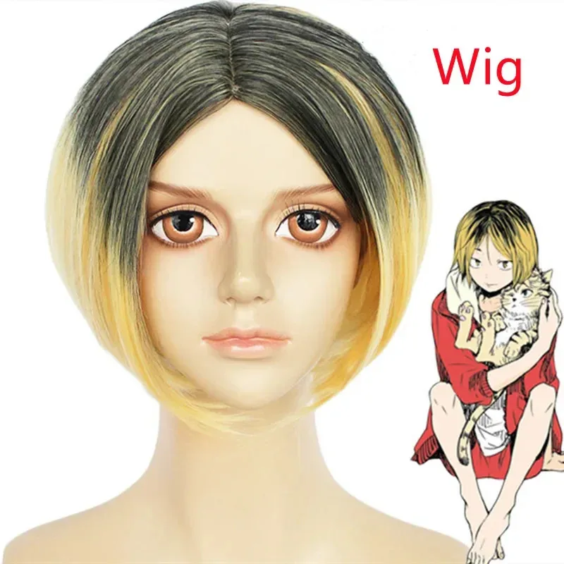 Haikyuu Kenma Kozume أزياء تنكرية للمدرسة الثانوية Nekoma رقم 5 جيرسي شورت قصير الأكمام ملابس رياضية بدلة أنيمي موحدة