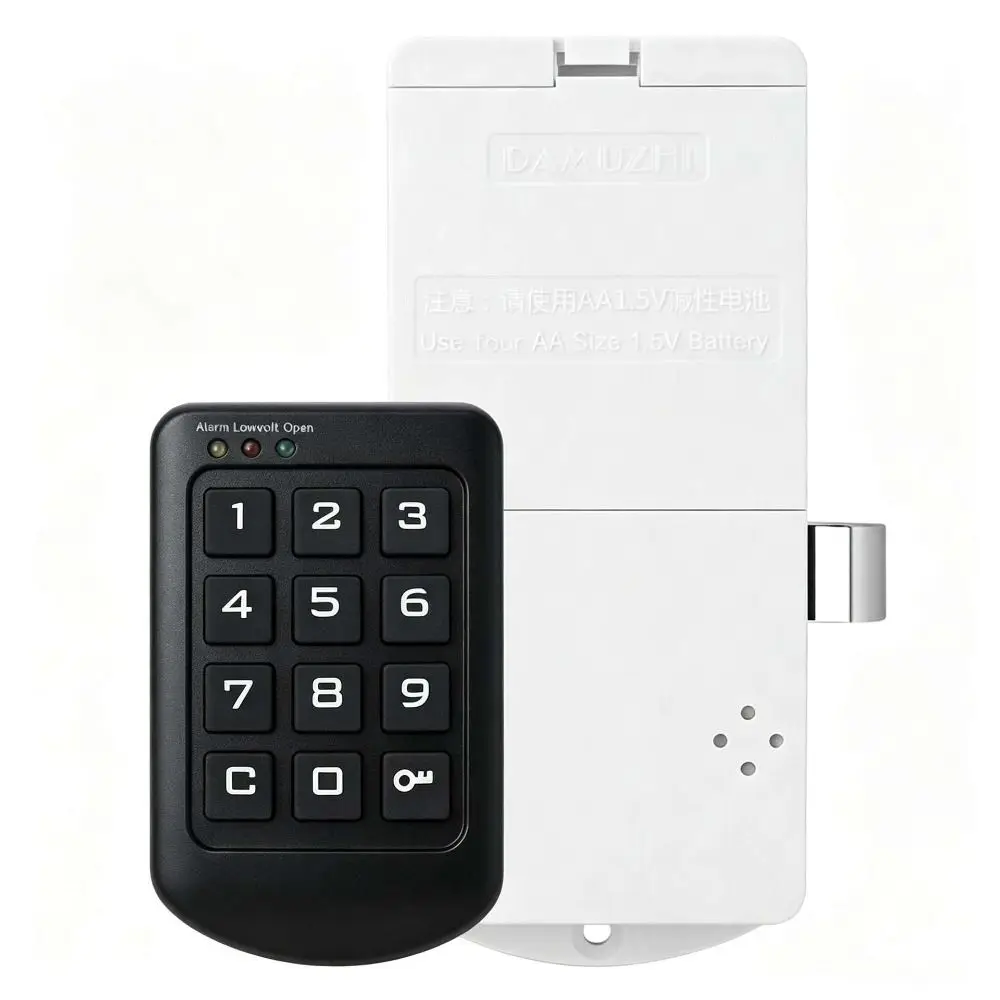 Keyless Digital Cabinet Lock Low Power ABS Plastic Panel Touch Keypad Lock Customizable Code USB Power Backup Digital Door Lock