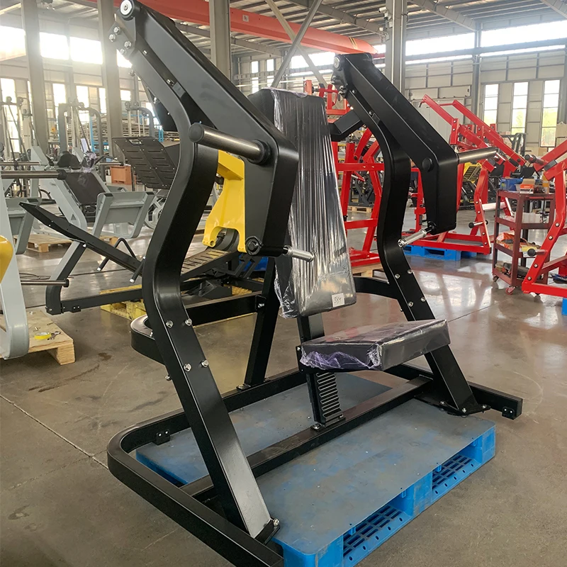 معدات الصالة الرياضية التجارية أولمب الصلب مقعد المنحدر الصدر الصحافة لوحة محملة آلة تمرين القوة لكمال الأجسام المعدنية