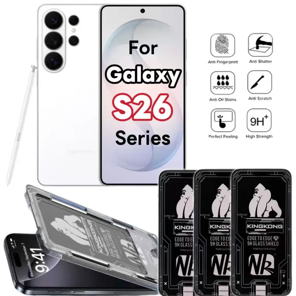 

HD Tempered Glass Screen Protector For Galaxy S26 S25 S24 Series, 3 Packs, Bubble Free, Dust Free, Easy Installation, An