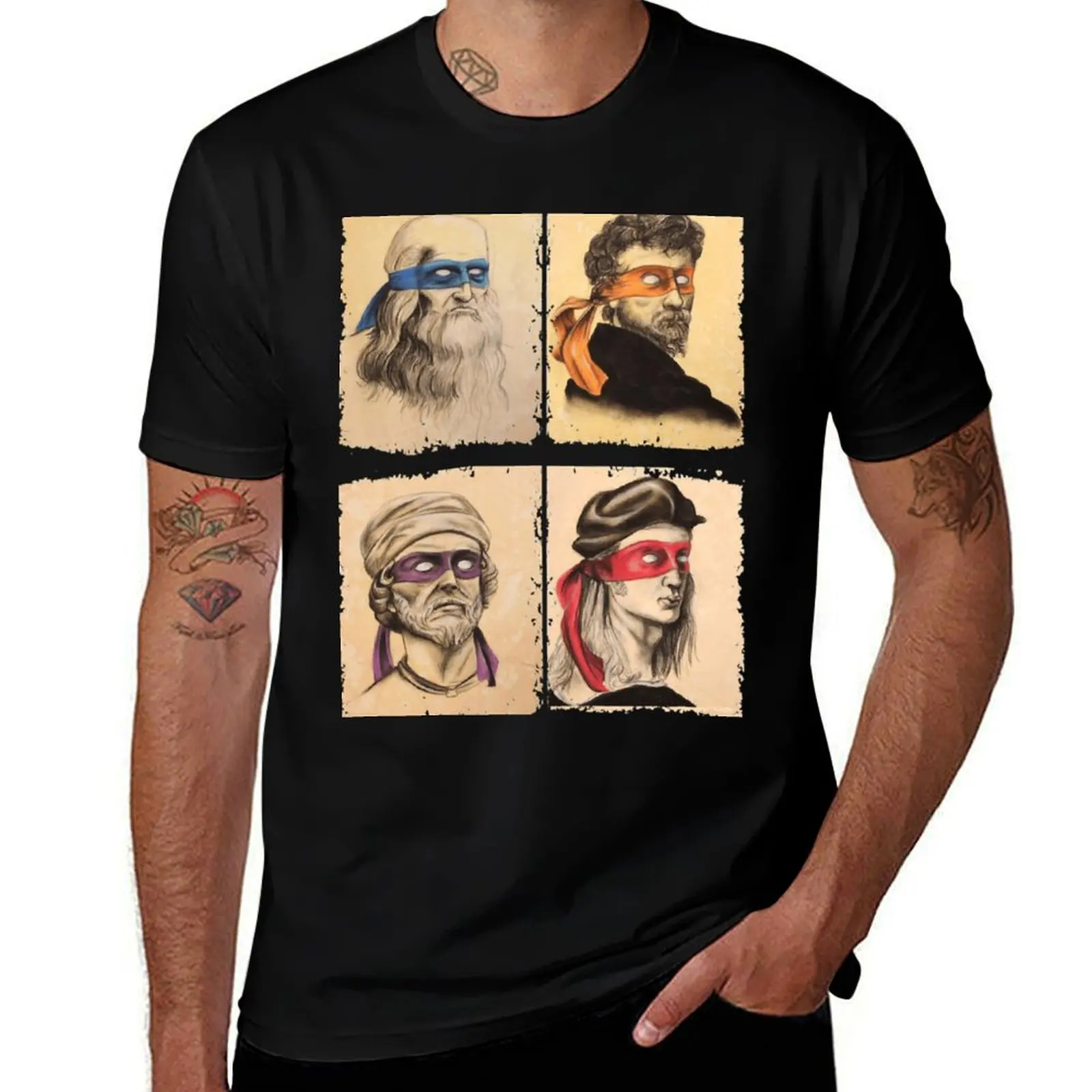 

Funny Italian Artists Turtles Art Lovers Gift Renaissance Ninja Artists for women me T-Shirt T-Shirt