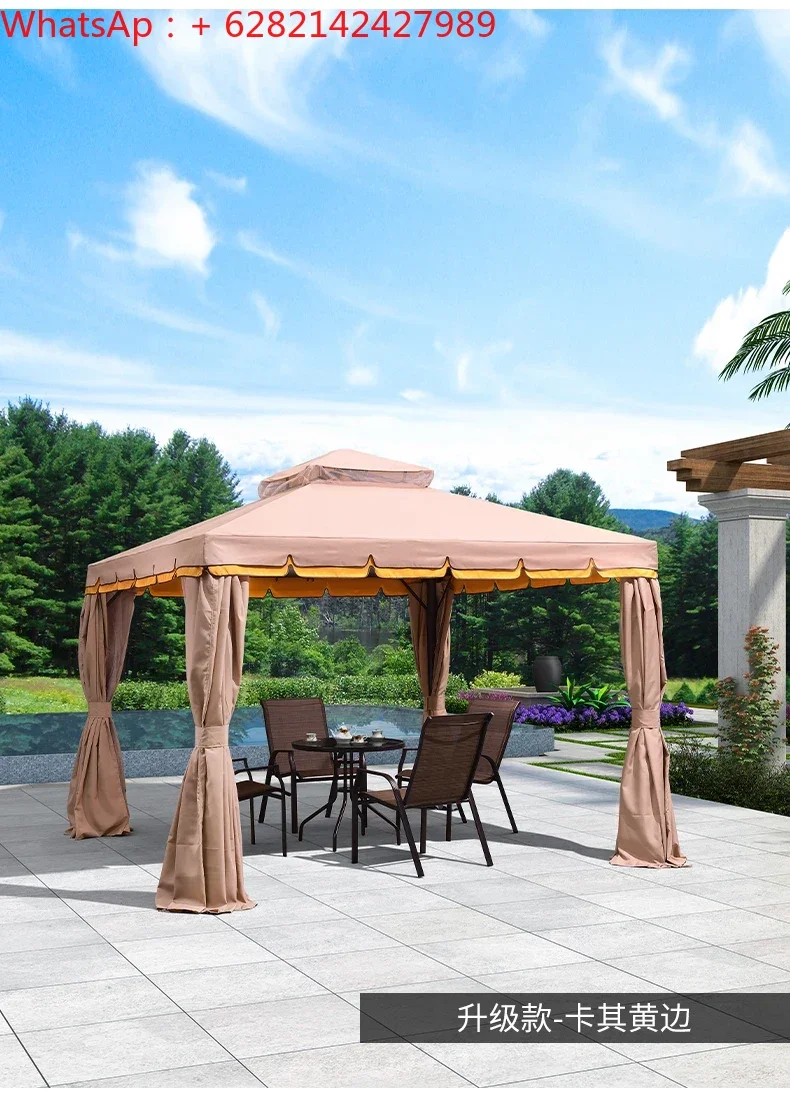 Purple leaf tent stall with courtyard, large Roman shed, gazebo tent, household awning, canopy, outdoor rainproof